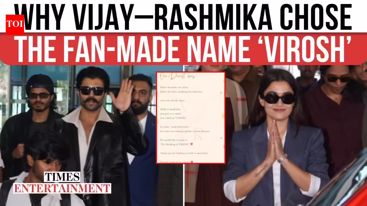 Rashmika Mandanna and Vijay Deverakonda wedding: VIROSH gets teary-eyed during varmala ceremony |