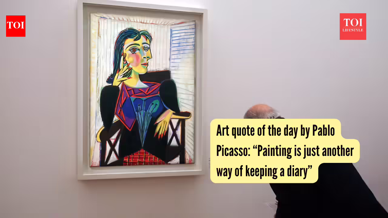 Art quote of the day by Pablo Picasso: “Painting is just another way of keeping a diary”
